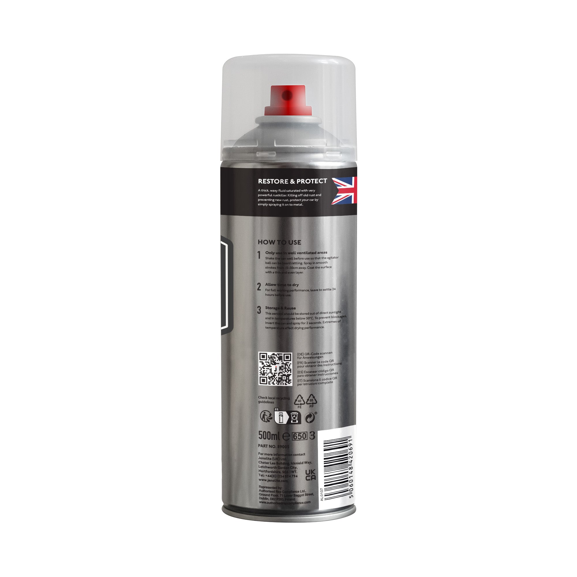 Rust Shield Clear Metal Lacquer | 400ml | Rust Protection Spray – Jenolite