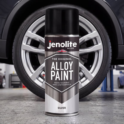 Alloy Wheel Spray Paint 400ml, Silver Metallic High Gloss