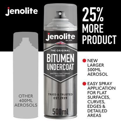 Bitumen Undercoat Anti-Corrosion Spray Paint | 500ml | Black