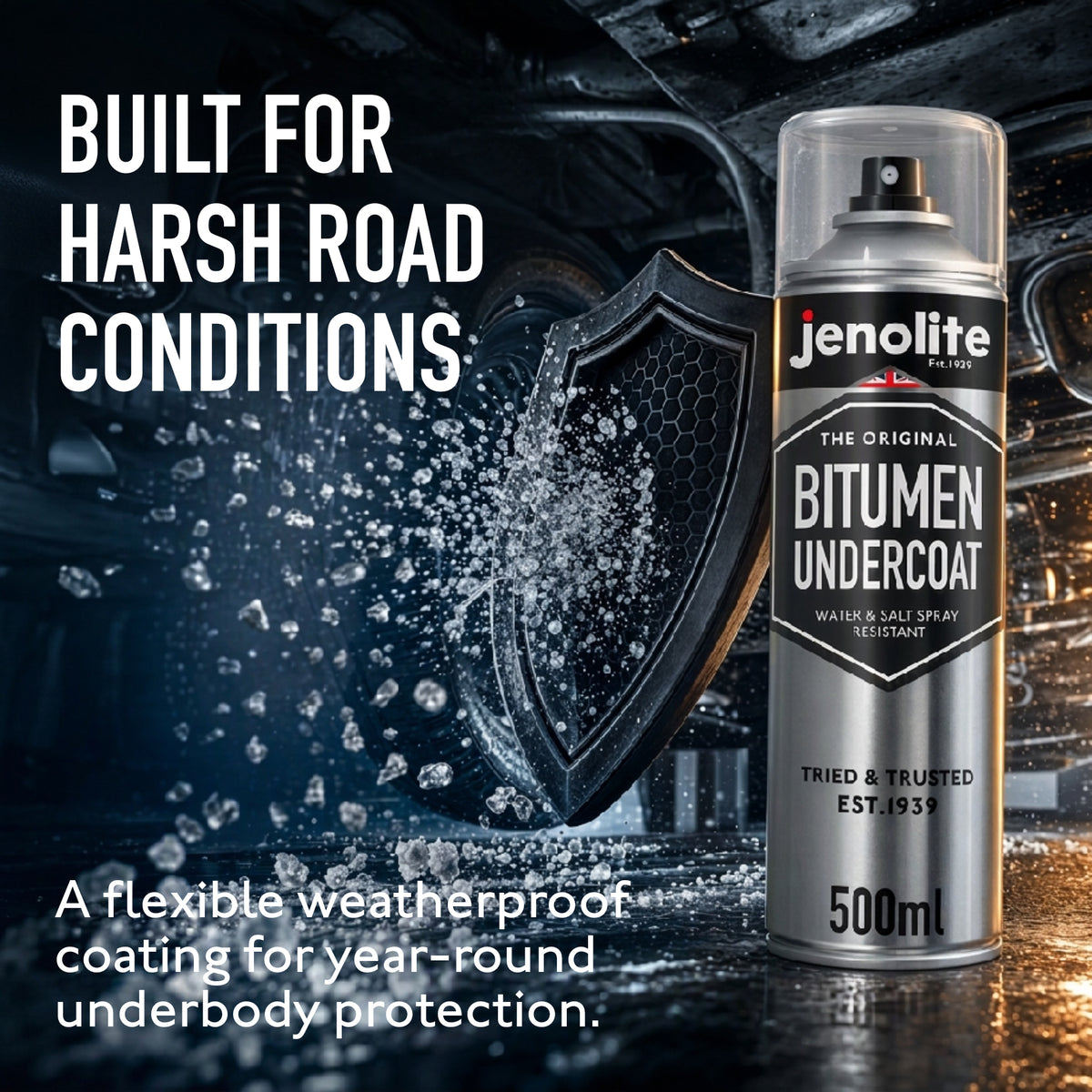 Bitumen Undercoat Anti-Corrosion Spray Paint | 500ml | Black