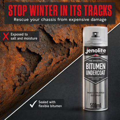 Bitumen Undercoat Anti-Corrosion Spray Paint | 500ml | Black