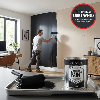 Chalkboard Paint 400ml Aerosol Spray or 500ml Tin - Black Matt Blackboard Finish