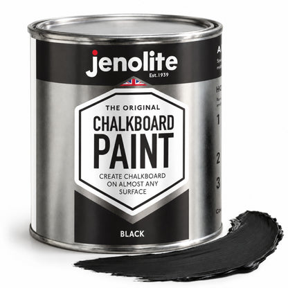Chalkboard Paint 400ml Aerosol Spray or 500ml Tin - Black Matt Blackboard Finish