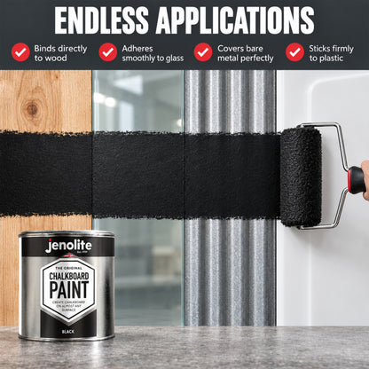 Chalkboard Paint 400ml Aerosol Spray or 500ml Tin - Black Matt Blackboard Finish