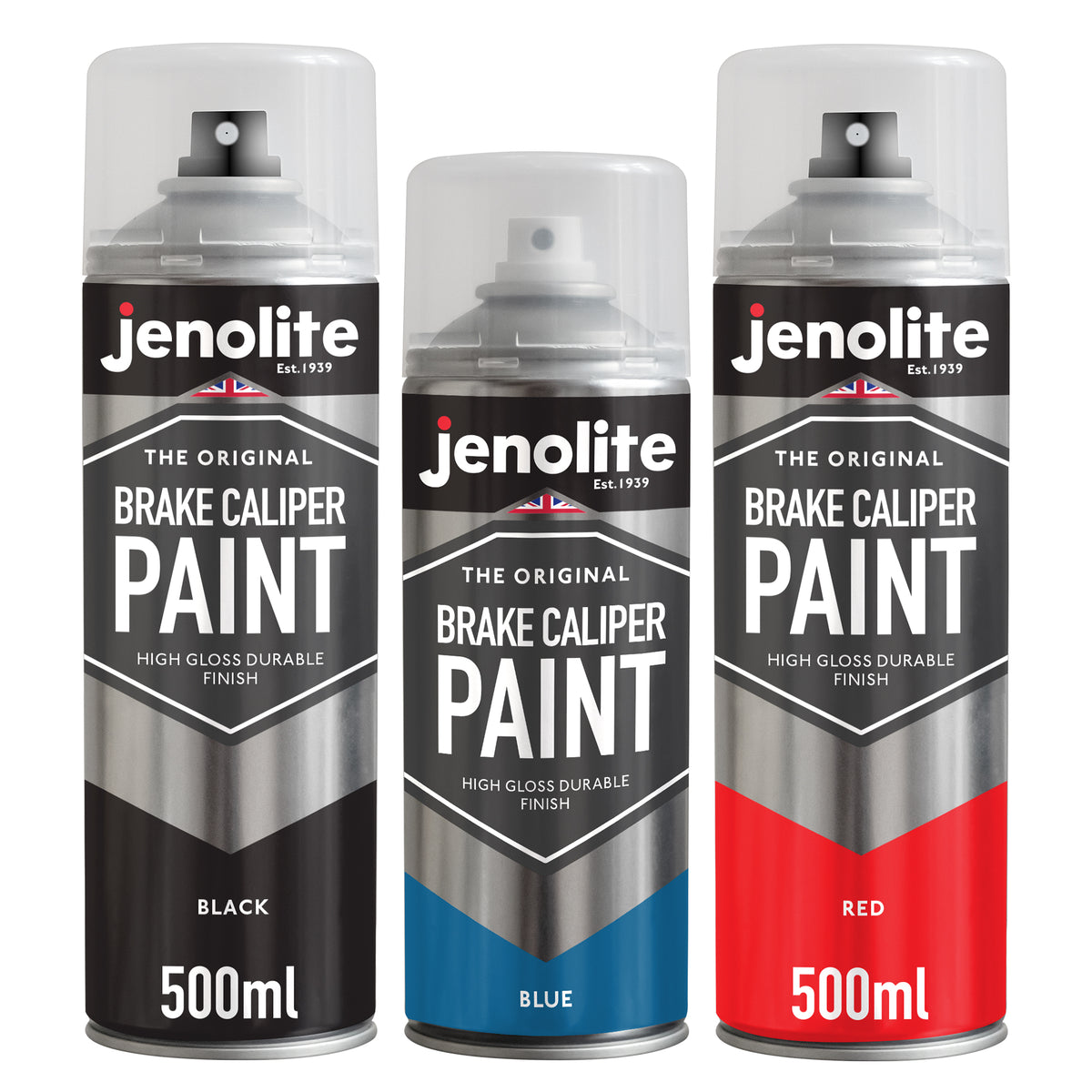 Brake Caliper Spray Paint - Durable High-Gloss Finish, Heat, Corrosion & Weathering Resistant