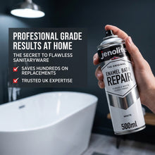 Enamel Bath Repair Spray Paint 500ml - White Gloss Finish - Baths, Sinks & Shower Trays
