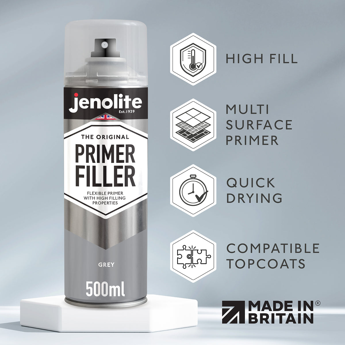 Jenolite Plastic Primer Aerosol | 500ml