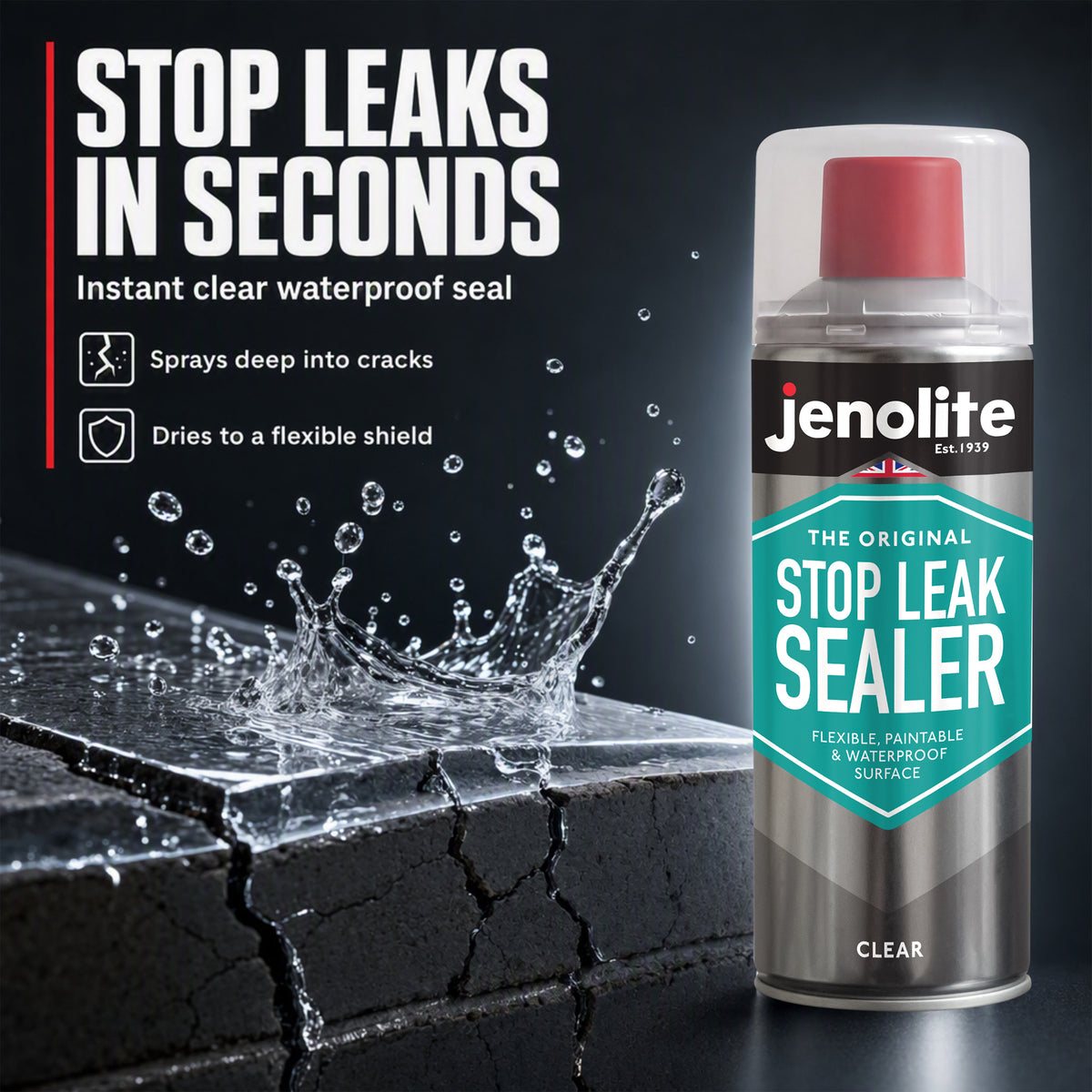 Stop Leak Sealer Spray | 400ml | Leak Sealer for Gutters and Flat Roofs