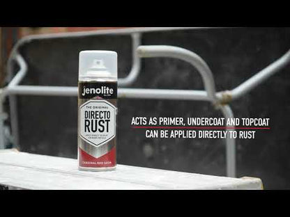 DIRECTORUST Spray Paint | SATIN BLACK | 4 x 500ml | Multi Surface Spray Paint